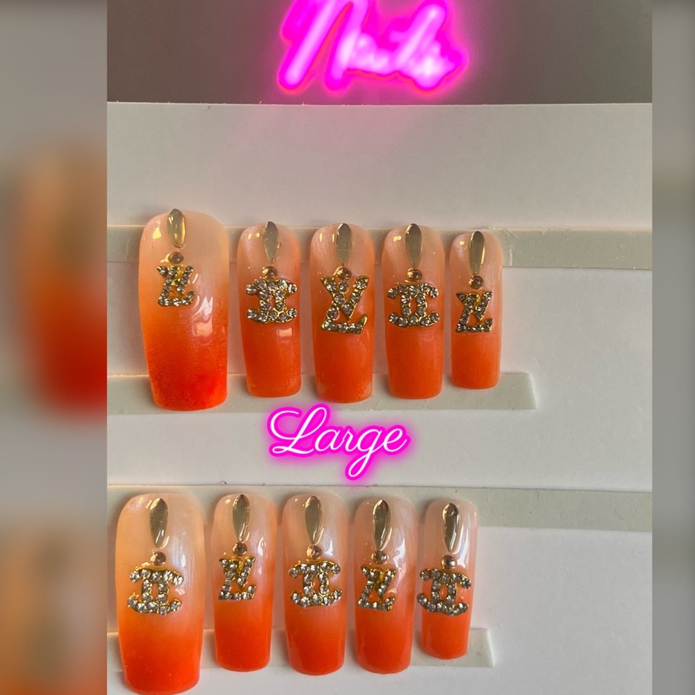 Ombre Curved Press on Nails